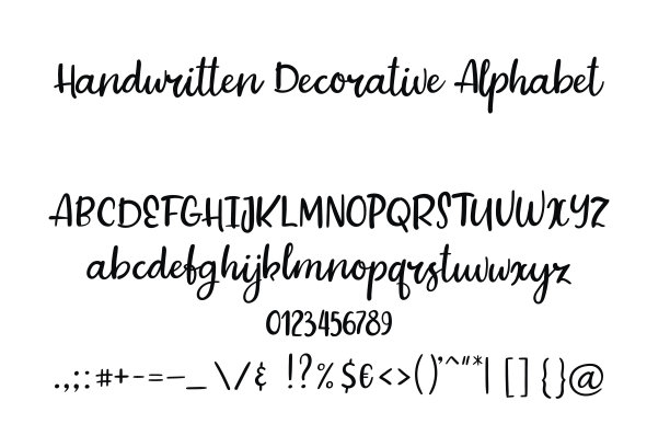 数字书法字体
