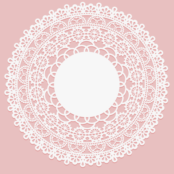 精美复古圆形花纹图案