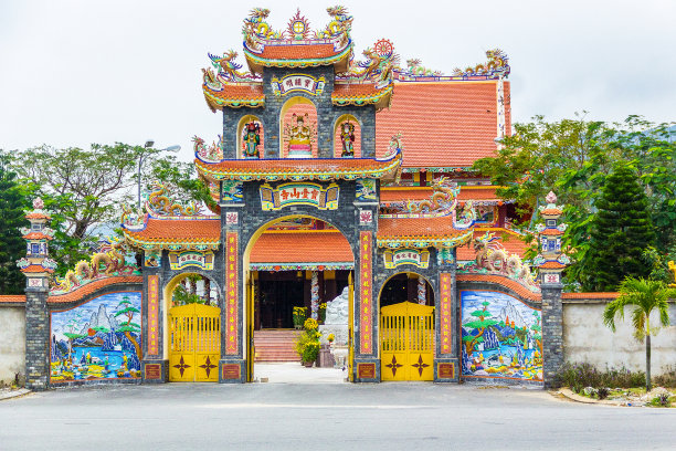 彩色寺庙