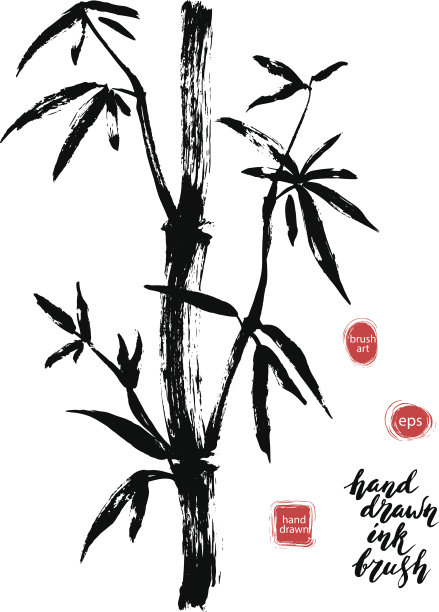 国画竹子