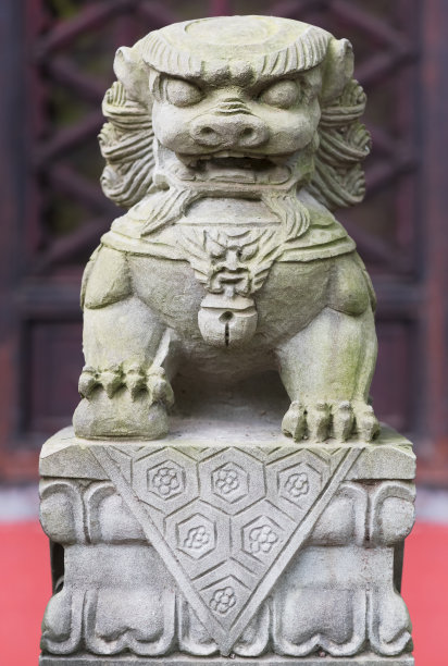 寺庙石狮