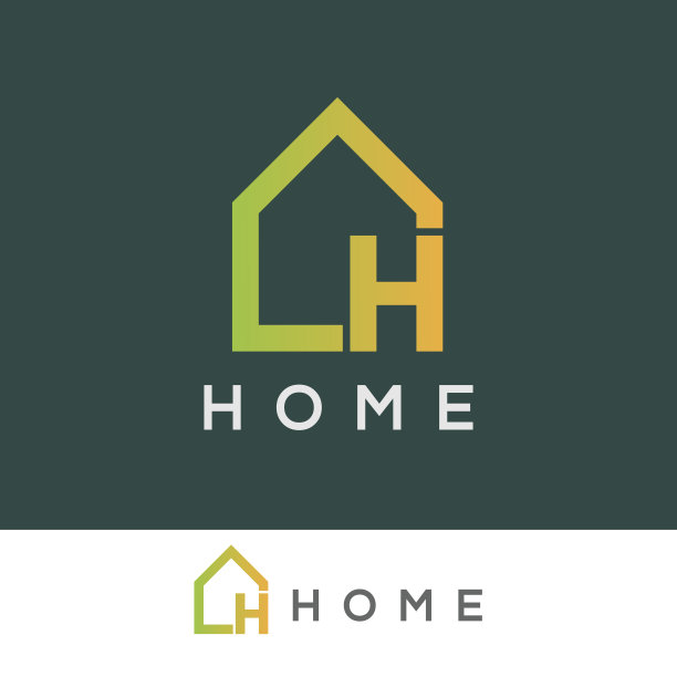 h字母房子logo