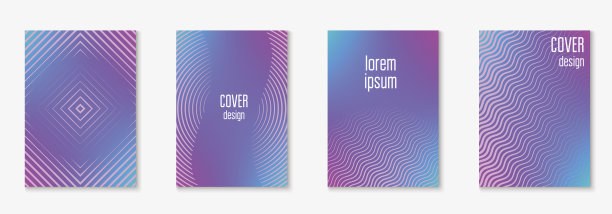 简约风蓝色封面设计