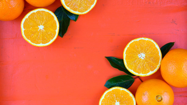 新鲜脐橙橙子摄影