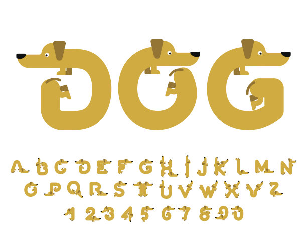 dog字母设计