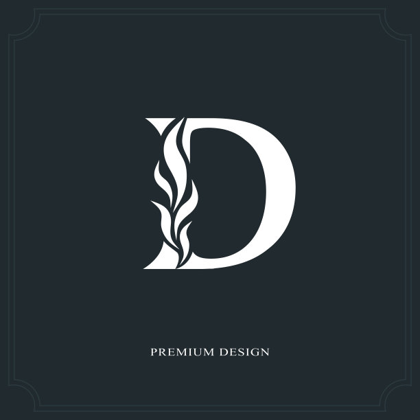 d字母图案设计