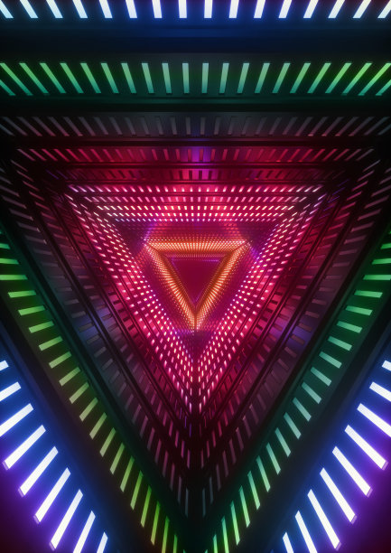 三角霓虹灯