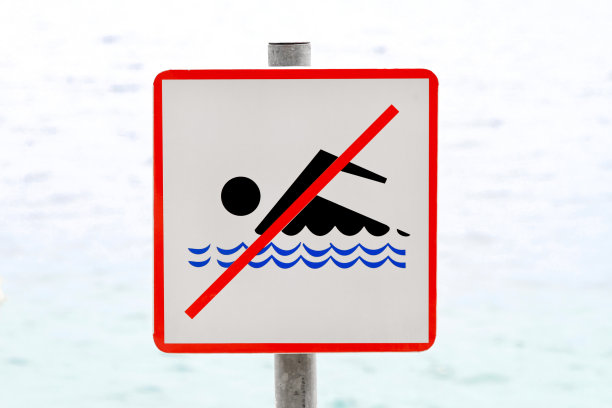 标识牌禁止游泳