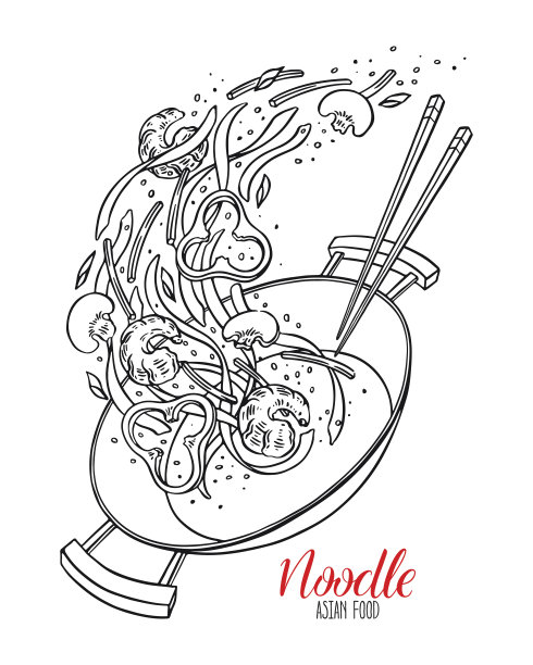 美食插画
