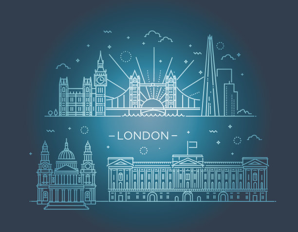 英国伦敦旅游海报设计