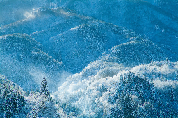 雪景的山庄