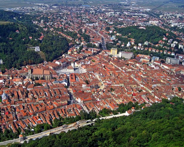 罗马尼亚中世纪古城布拉索夫