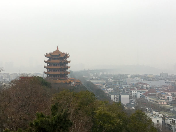 中国风湖北地标