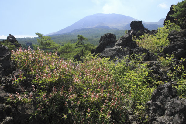 浅间山火山