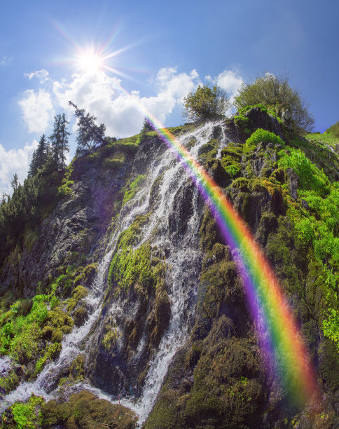 瀑布与彩虹