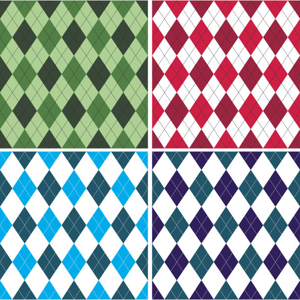 几何菱形复古风图案纹理