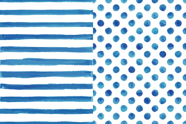 蓝色几何抽象花纹图案