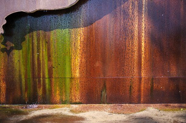 斑驳锈迹金属表面纹理