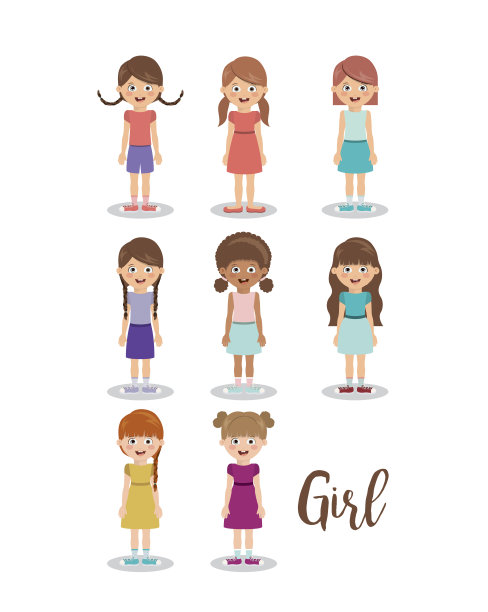 卡通女孩设计
