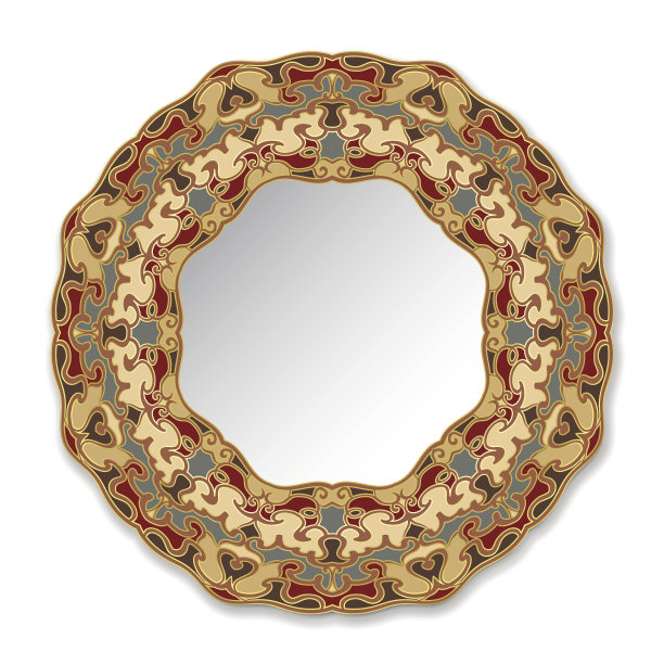 花卉图案精美陶瓷餐盘