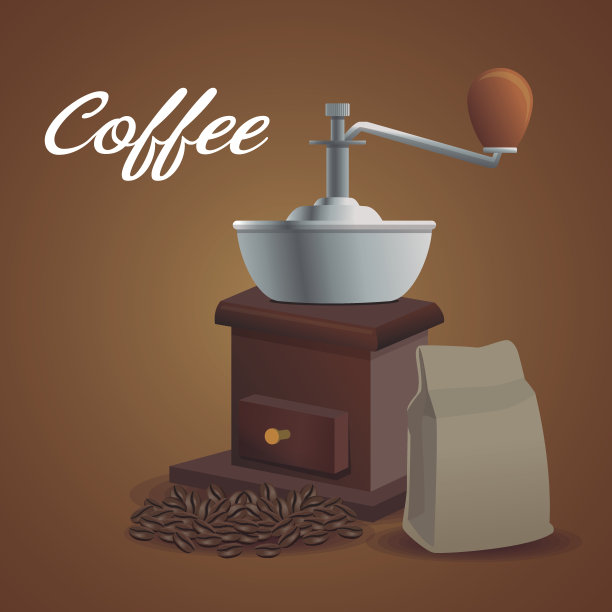 咖啡研磨海报