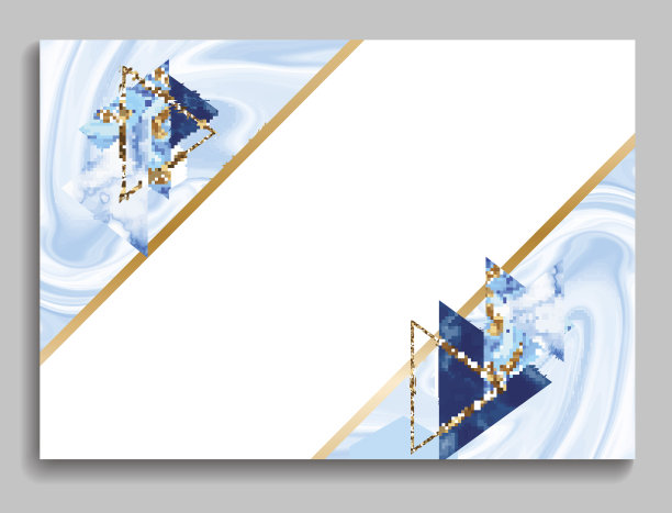 时尚名片装饰线条