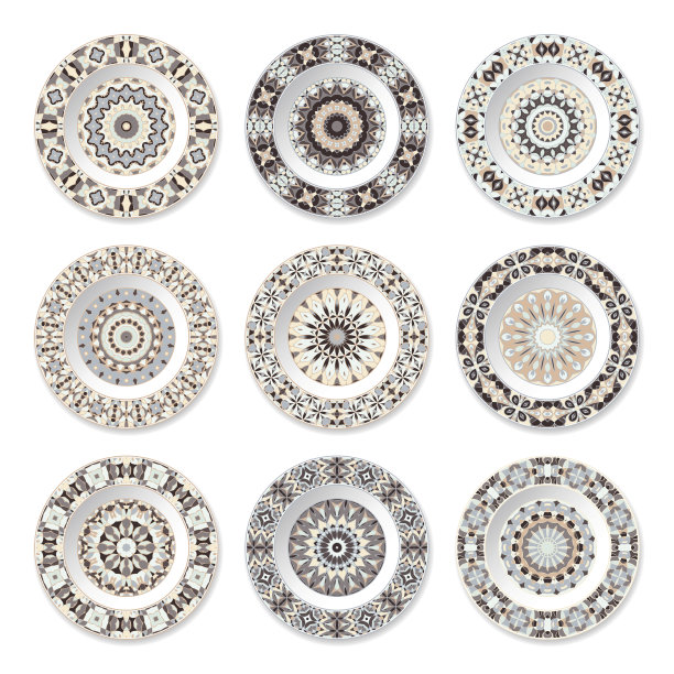 圆形古典传统花纹