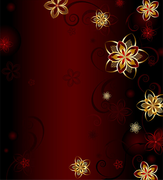 华丽鎏金花纹
