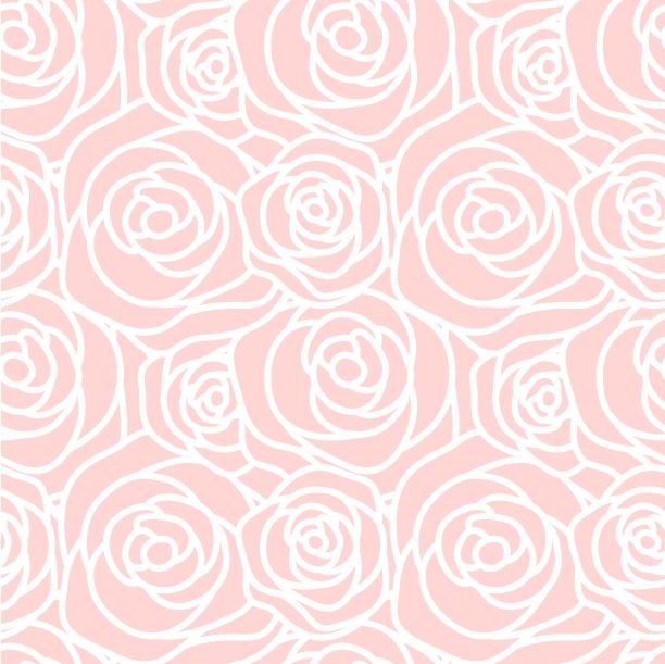 矢量图简约玫瑰花朵背景图