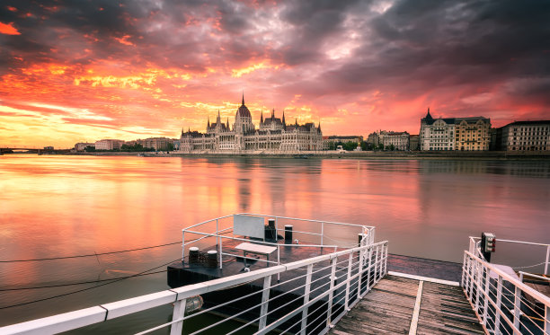 布达佩斯多瑙河景观