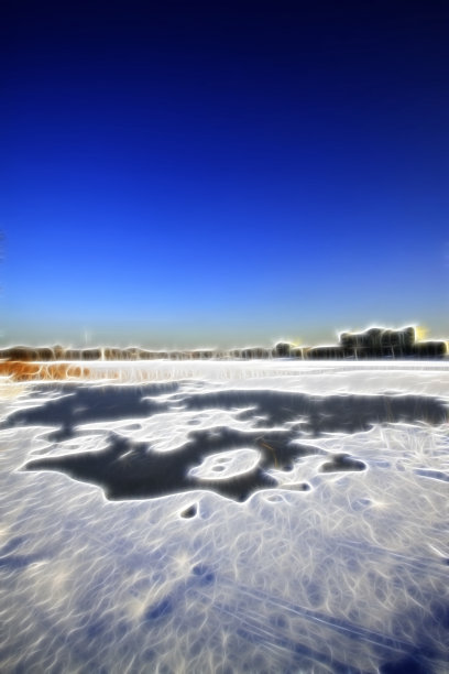 湿地河流天空素材