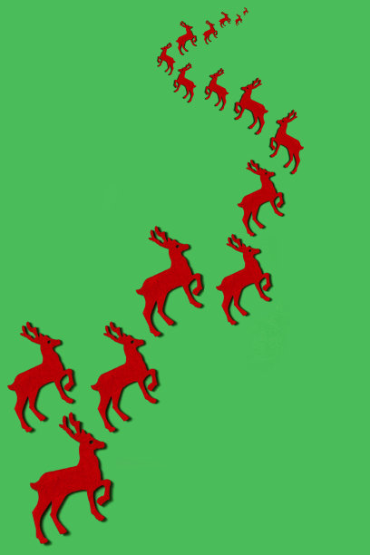 圣诞红绿背景