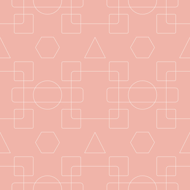 粉色星星圆形矢量图案