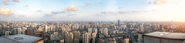 上海浦东陆家嘴全景