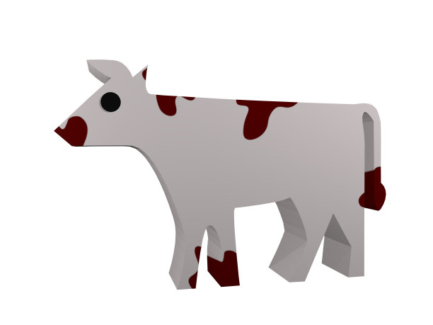 奶牛塑像