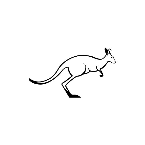 卡通袋鼠logo设计