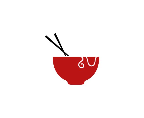 中国风美食logo