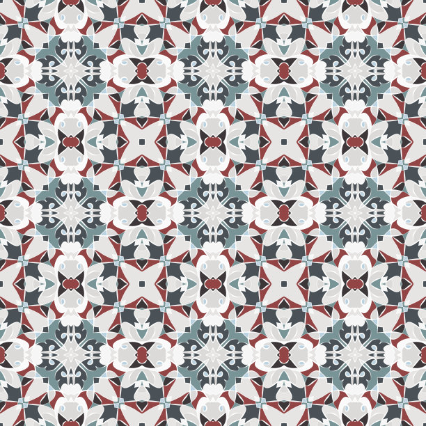 精美圆形花纹图案素材