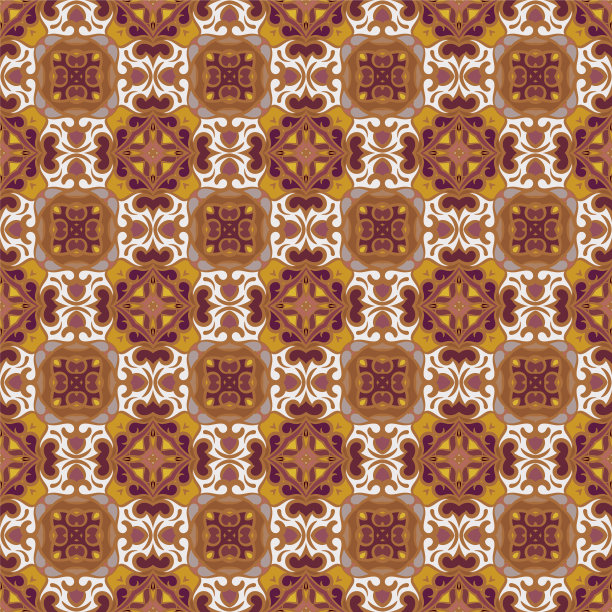 精美圆形花纹图案素材