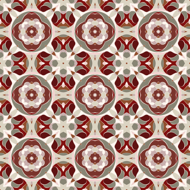 精美圆形花纹图案素材