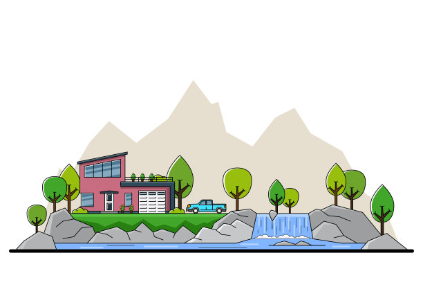 山水地产海报宣传册