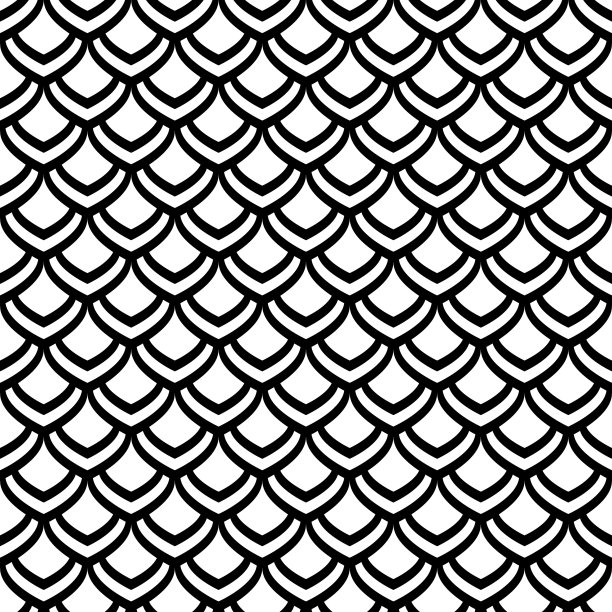 鳞纹矢量插画