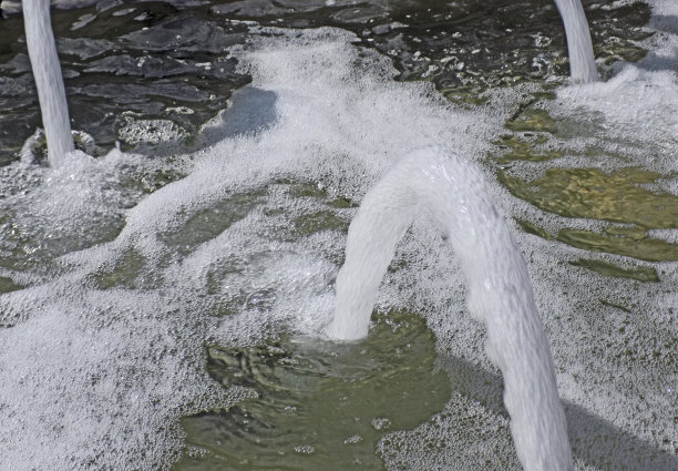 喷泉水面