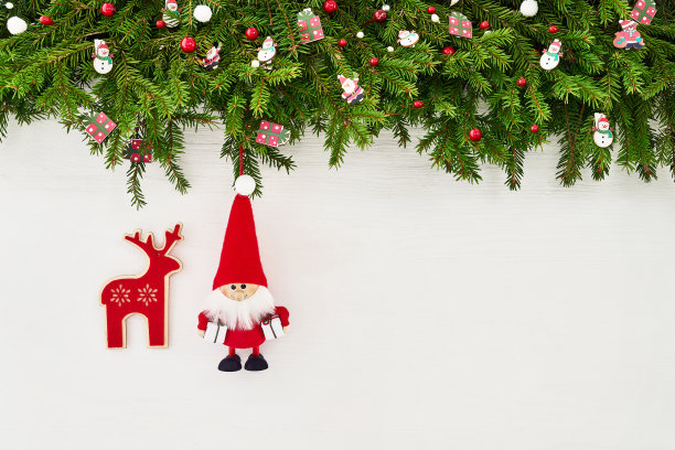 圣诞节素材圣诞树礼物盒雪人