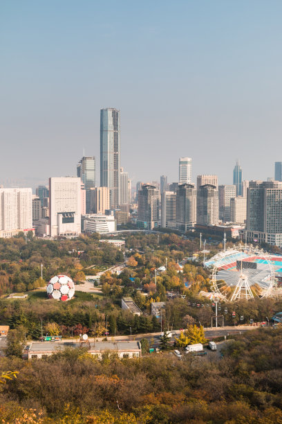 航拍高清鸟瞰城市建筑风光组合