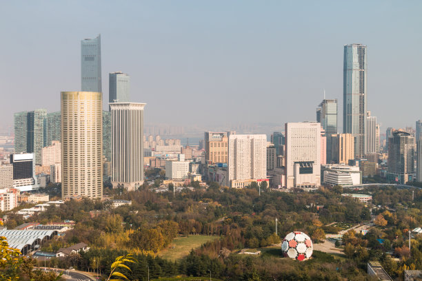 航拍高清鸟瞰城市建筑风光组合