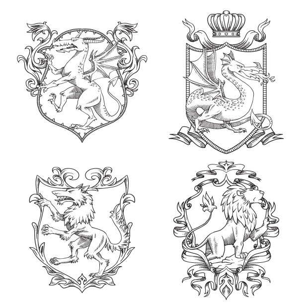 狮子盾牌logo