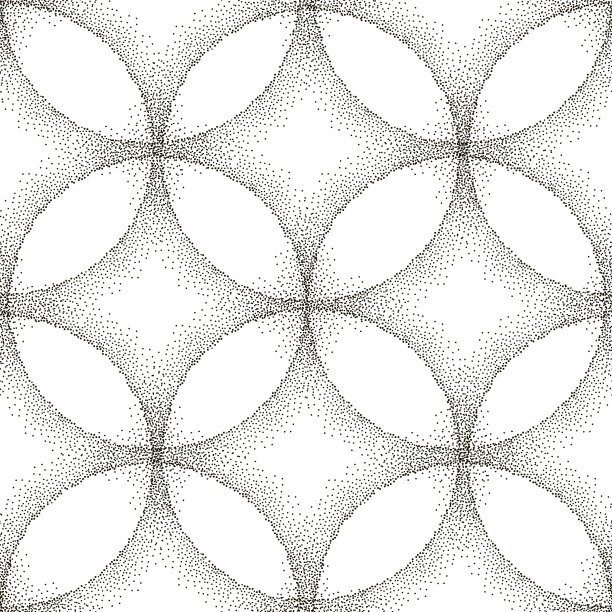 几何拼接复古风花纹图案