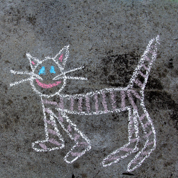 儿童画猫