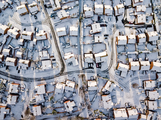 雪原雪地积雪